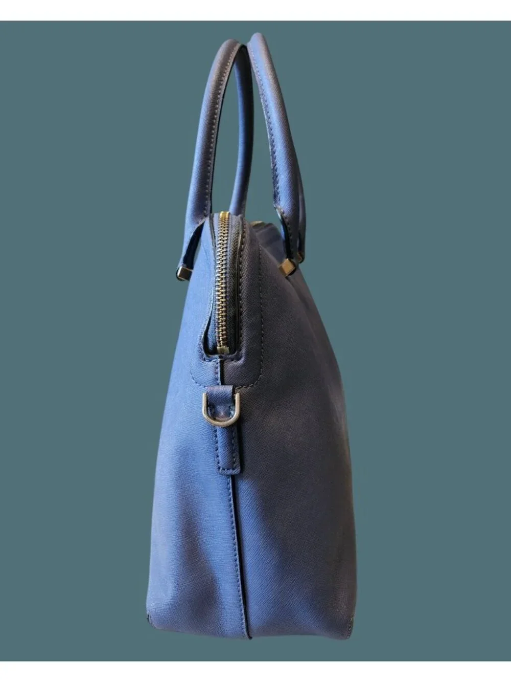 Kate Spade Blue Cameron Street Satchel Crossbody Saffriano Leather Bag